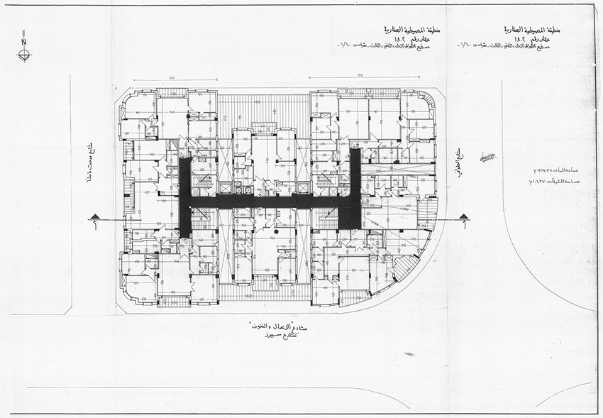 plan of union building by arab center of architecture